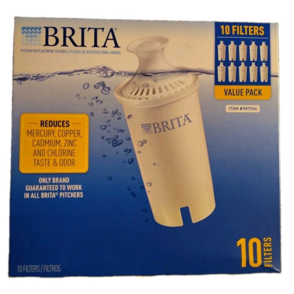Brita 987554 Pitcher Replacement Filters - 10 Pack